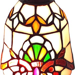 Pantalla de lámpara estilo Tiffany solamente, lámpara de araña y pantalla de repuesto para lámpara de pared, NAD06001, estilo barroco, chimenea de Pantalla de lámpara estilo Tiffany solamente, lámpara de araña y pantalla de repuesto para lámpara de pared, NAD06001, estilo barroco, chimenea de