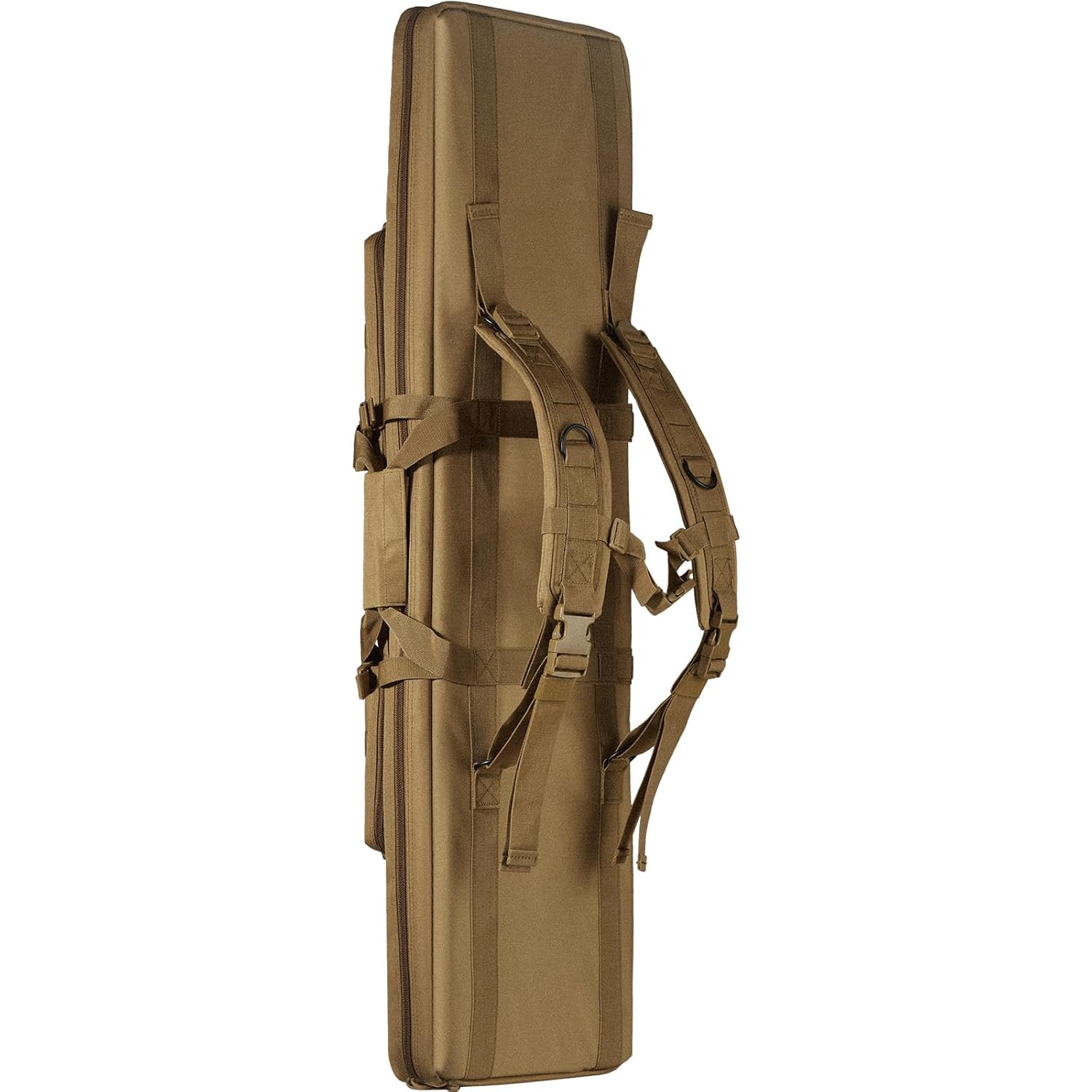 VEVOR Bolsa para rifles, bolsa táctica doble larga para pistola de 42 pulgadas, funda suave para rifle con cremallera con bloqueo, asa portátil y