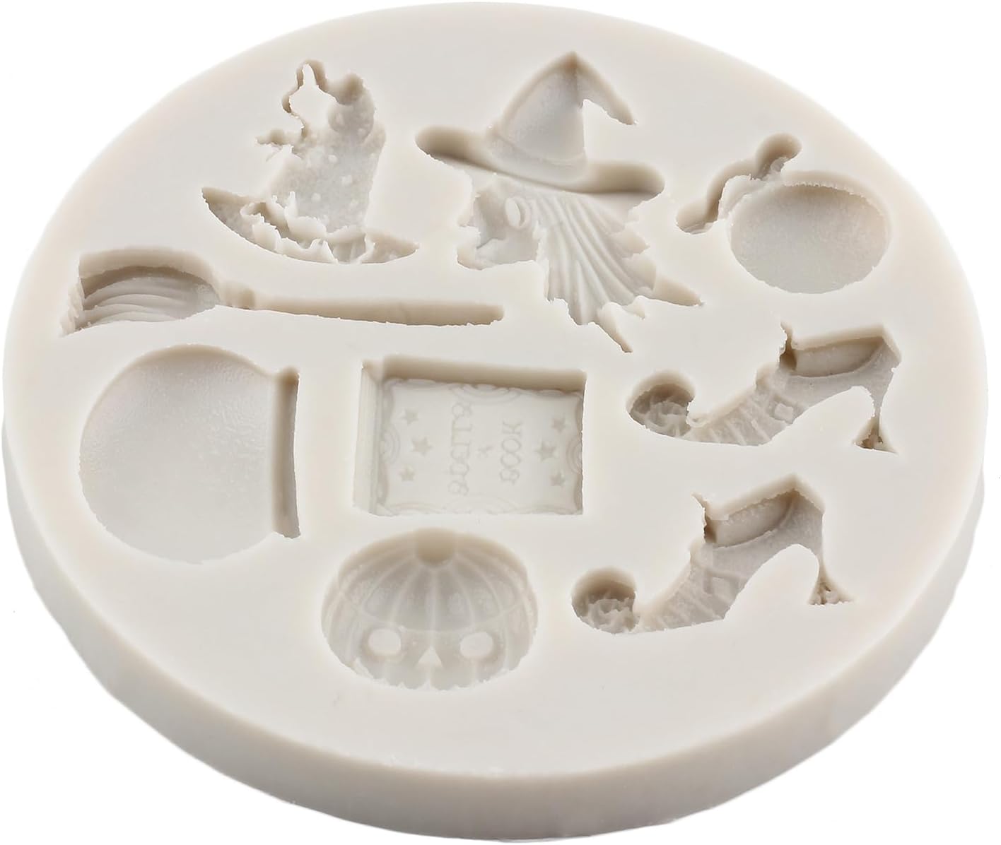 Molde de silicona de Halloween para pastel de calabaza, molde de silicona para pastel, calavera, murciélago, fantasma, bruja, caramelo, molde para