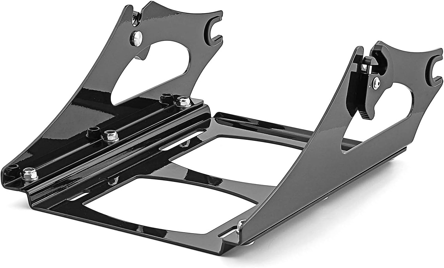 WeiSen Two-Up Tour Pack portaequipajes de montaje en maletero desmontable y kit de herramientas de acoplamiento compatible con Harley Touring Road