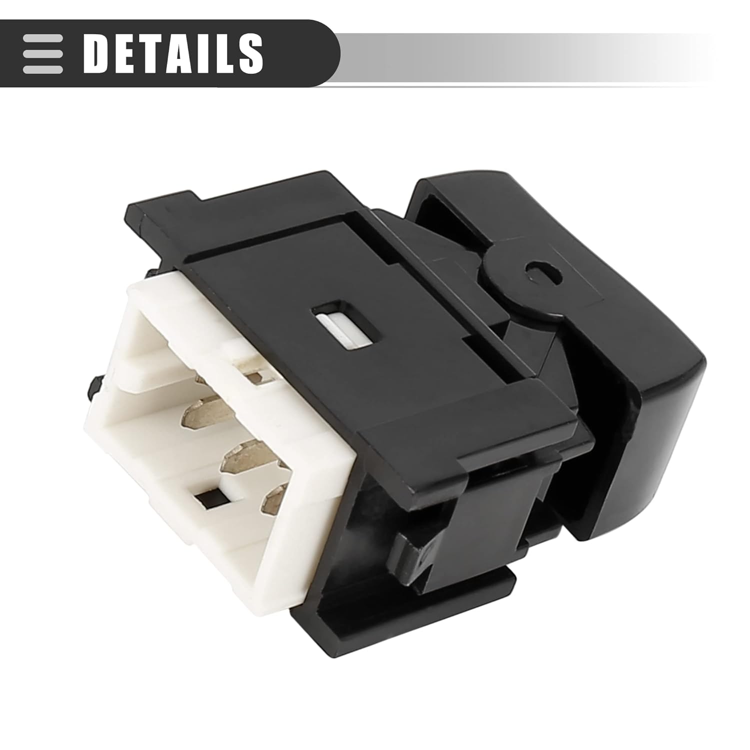 Motoforti Interruptor de ventana eléctrica, interruptor de ventana de puerta de pasajero, para Toyota Supra 1987-1989, plástico, 84810-32050, negro