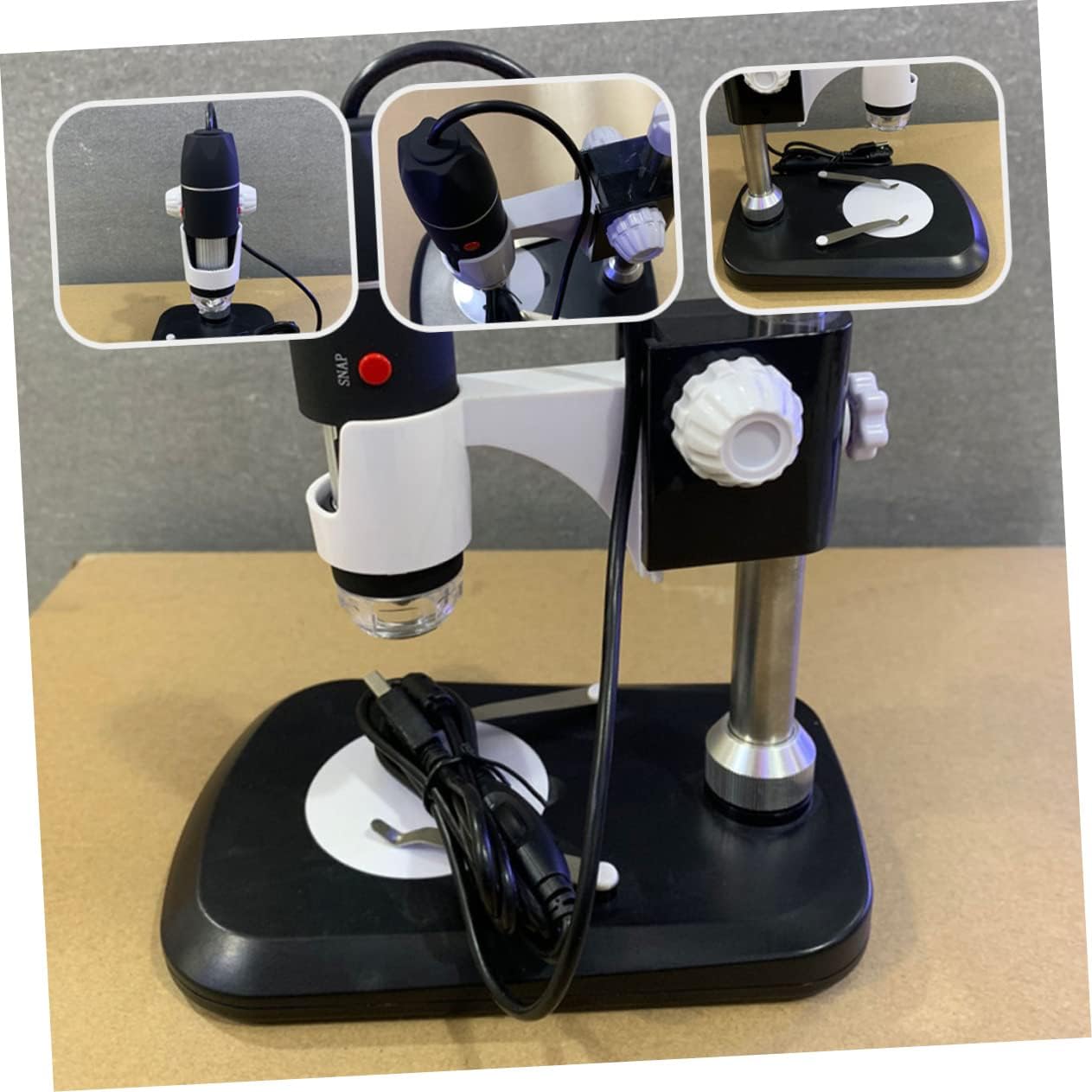 Homoyoyo Microscopio Cámaras Digitales Microscopio Digital Holográfico Espejo Lupa de mano Lupa de Soldadura Lupa Negro Dispositivo de Detección