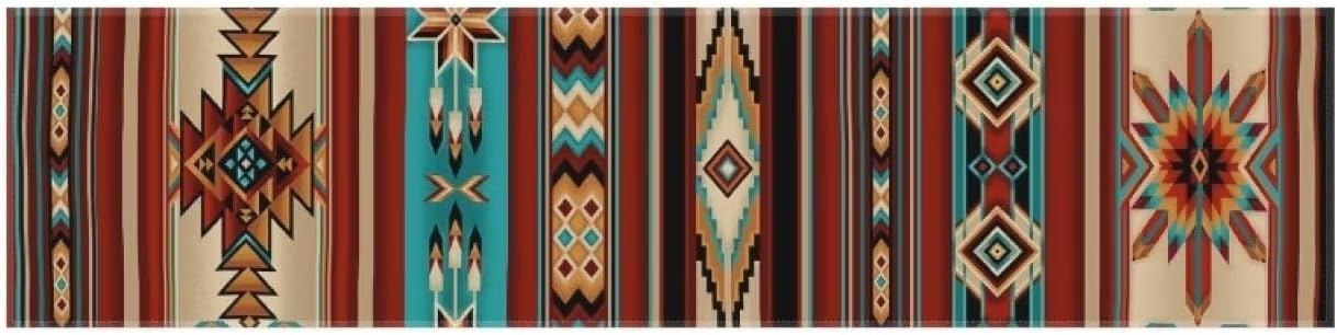 ZFRXIGN Southwestern Bed Runner – Juego de ropa de cama de tamaño Queen con bufanda de cama, camino de mesa largo, decoración del hogar, dormitorio,