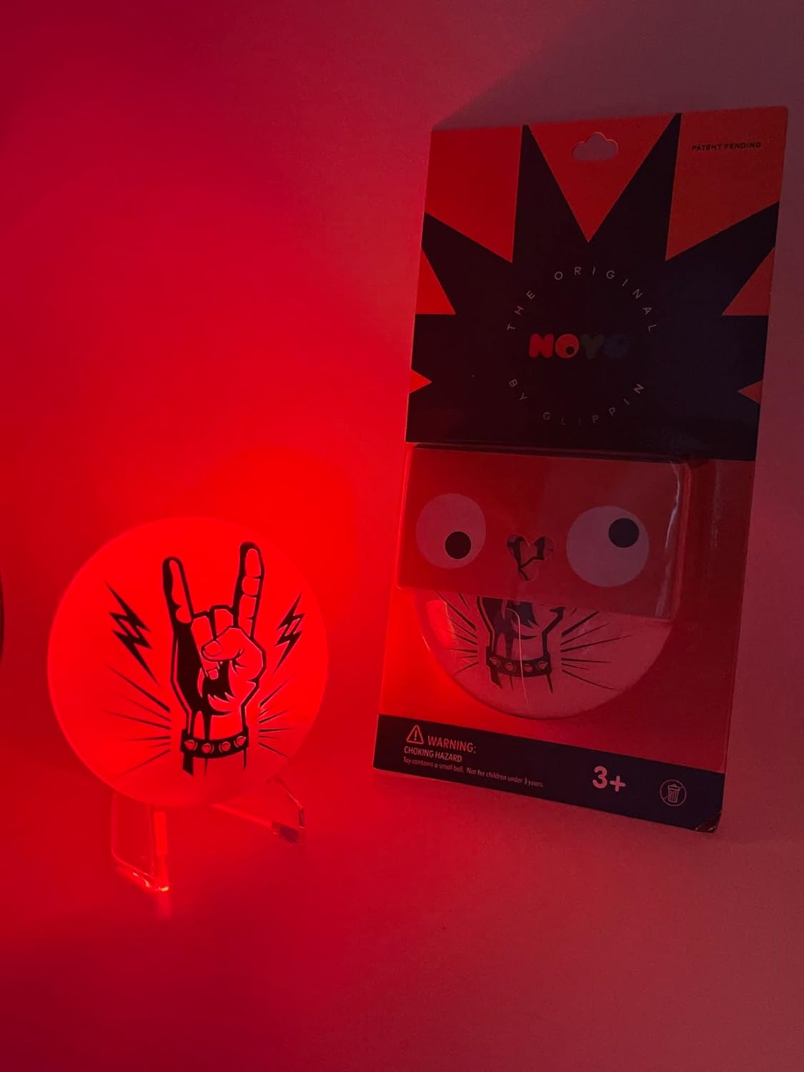 GliPpiN (RGB) – Disco para ansiedad iluminado y ventilador original de NOYO (Let’s Rock)
