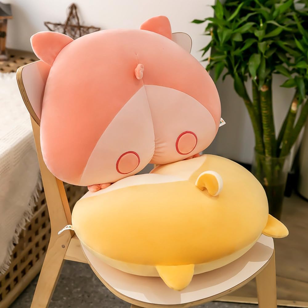 Bonita y divertida almohada de peluche de 16 pulgadas con forma de trasero, súper suave, adecuada para decoración de muebles, cama, sofá, silla,