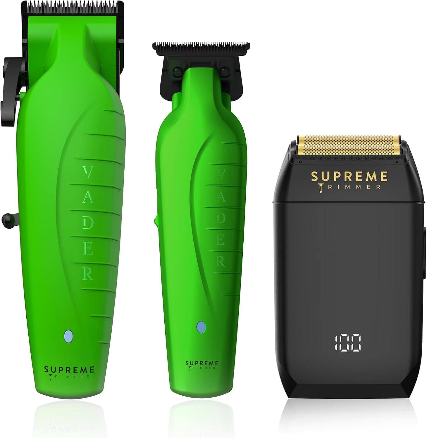 Supreme Trimmer Kit de peluquería 3 en 1  Vader Clipper, Vader Trimmer & Crunch Foil Shaver  Cortadora de barba profesional para hombres, cortadora