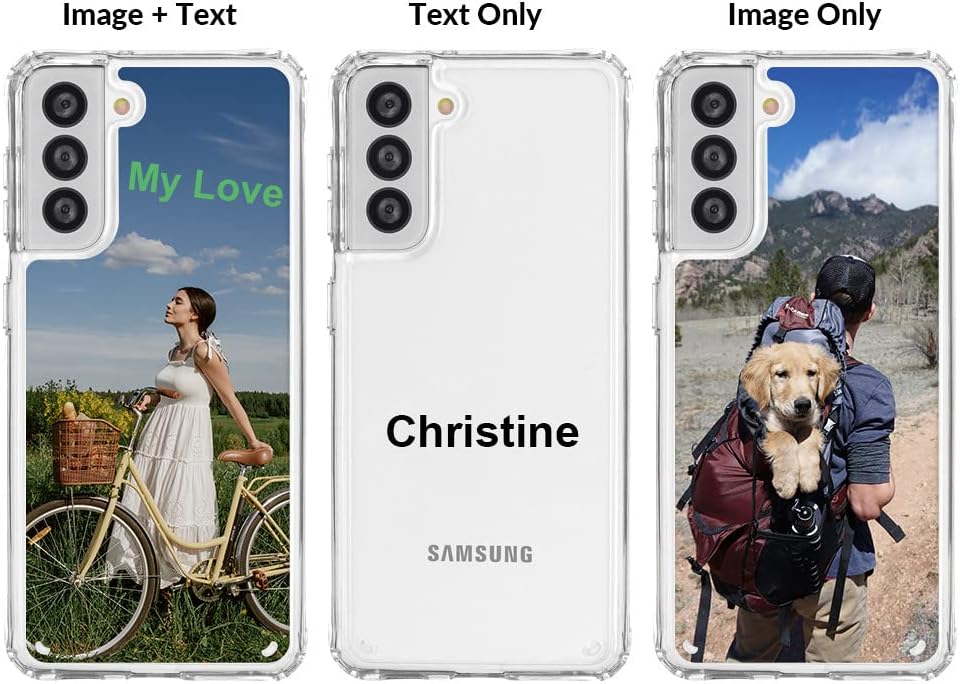 Funda personalizada para Samsung Galaxy S21 FE, fundas personalizadas a prueba de golpes con imagen, texto, imagen, diseño de imagen, diseño de tus