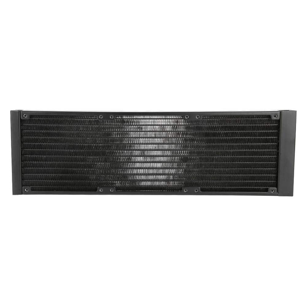 Intercambiador de calor de 12 tubos Radiador Intercambiador de calor de computadora duradera para sistema de refrigeración por agua de PC (14.173 in)