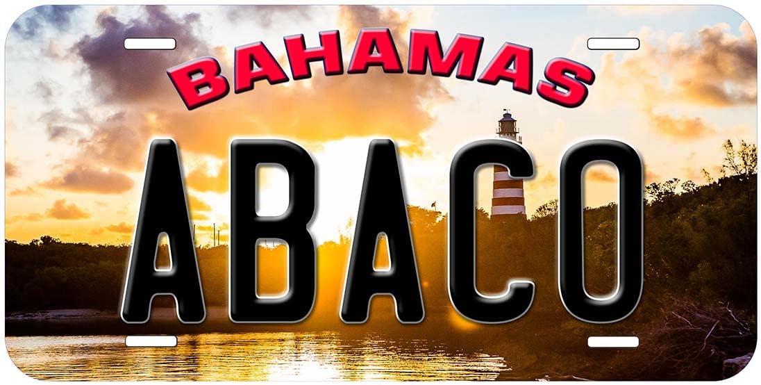 Abaco Bahamas TAG02 – Placa de matrícula para auto