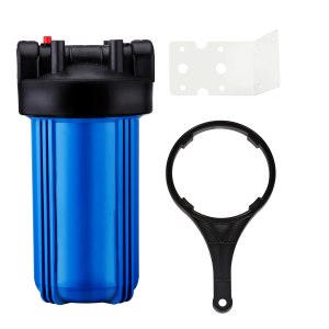 Geekpure Carcasa de filtro de agua para toda la casa de 10 pulgadas con llave y soporte, puerto de 4.5 x 10 pulgadas, 34 pulgadas Geekpure Carcasa de filtro de agua para toda la casa de 10 pulgadas con llave y soporte, puerto de 4.5 x 10 pulgadas, 34 pulgadas