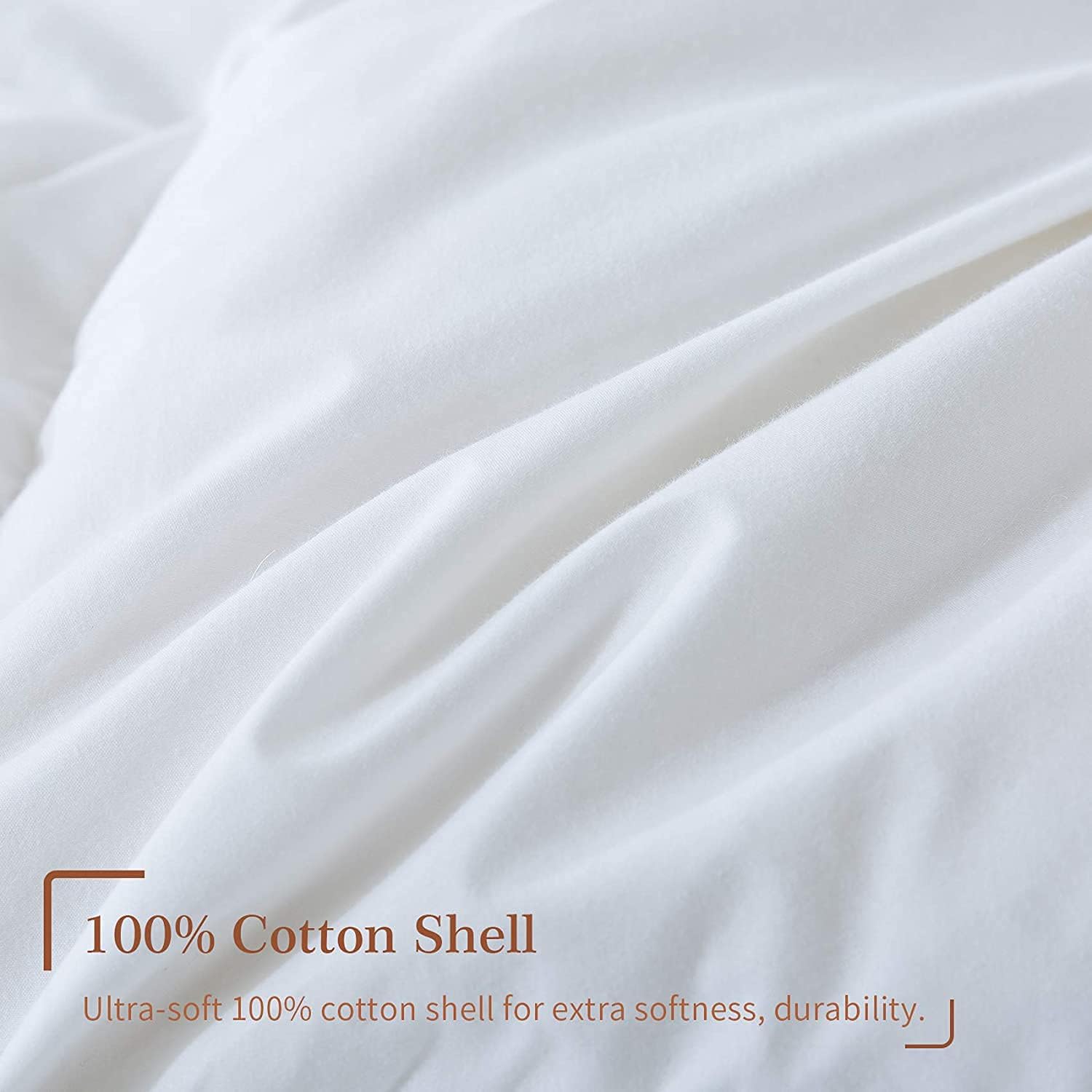 KOTTON KING Edredón acolchado para todas las estaciones, relleno de microfibra suave de 10.58 ozm, relleno de edredón con pestañas en las esquinas,