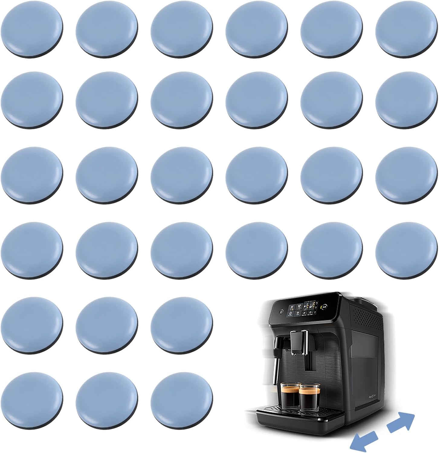 30 deslizadores de electrodomésticos, autoadhesivos, deslizadores de electrodomésticos de cocina, deslizadores de electrodomésticos pequeños para
