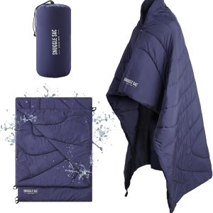 Snuggle Sac Manta de campamento para exteriores, plegable, impermeable, cálida, para senderismo, estadio, ligera, compacta, para viajes, playa, Snuggle Sac Manta de campamento para exteriores, plegable, impermeable, cálida, para senderismo, estadio, ligera, compacta, para viajes, playa,