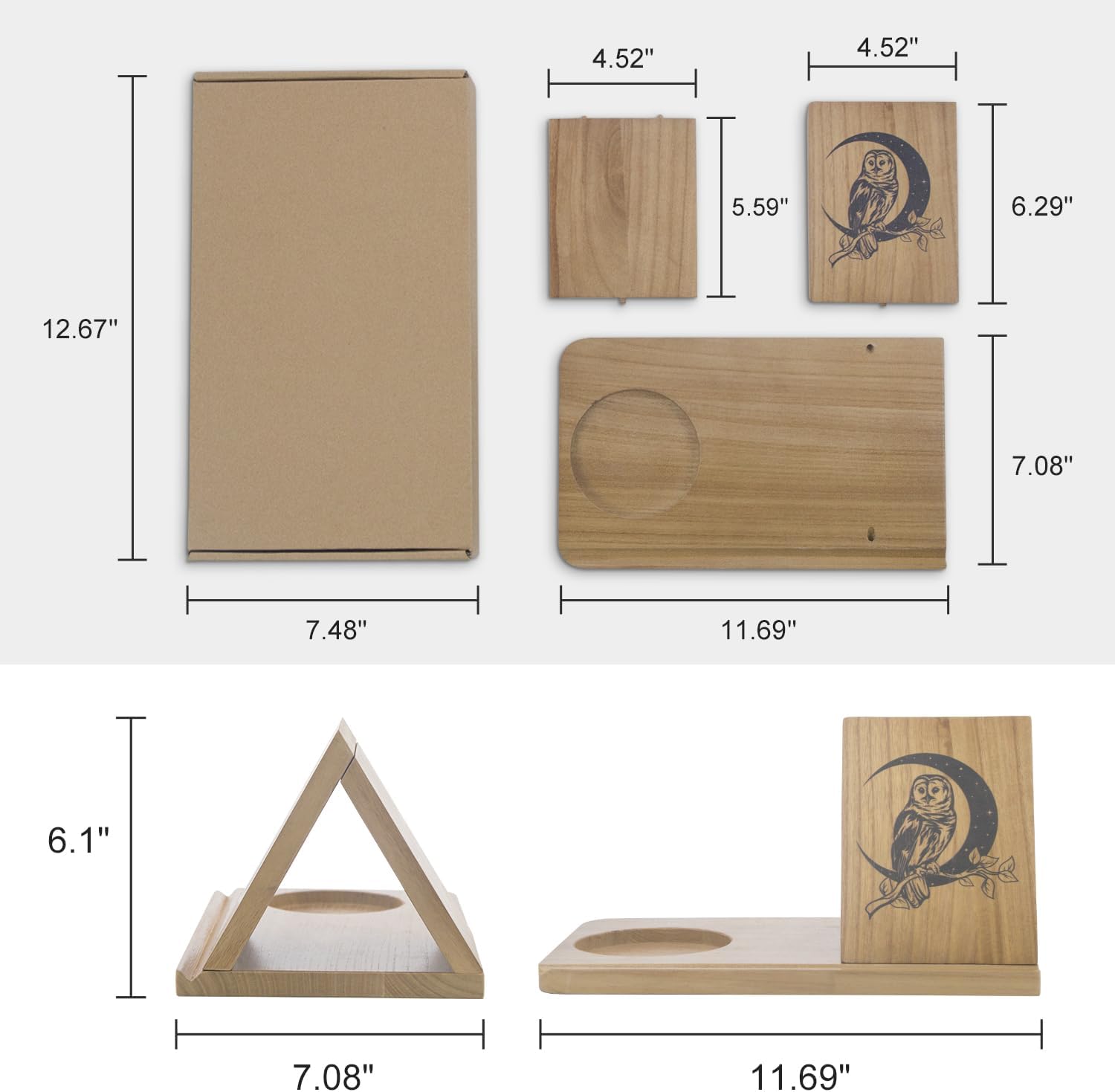 Estantería pequeña, soporte triangular para libros, mini reposamanos cortos de madera, estantería simple para dormitorio, mesita de noche, oficina,