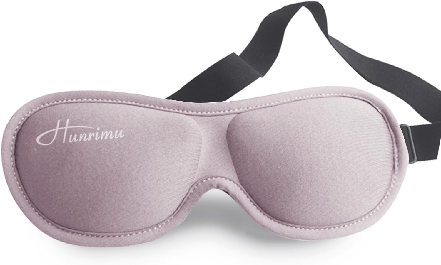 Hunrimu Máscara de ojos para dormir para mujeres y hombres, cubiertas de ojos para dormir, máscara de sueño 3D para viajes, yoga y siesta (rosa)