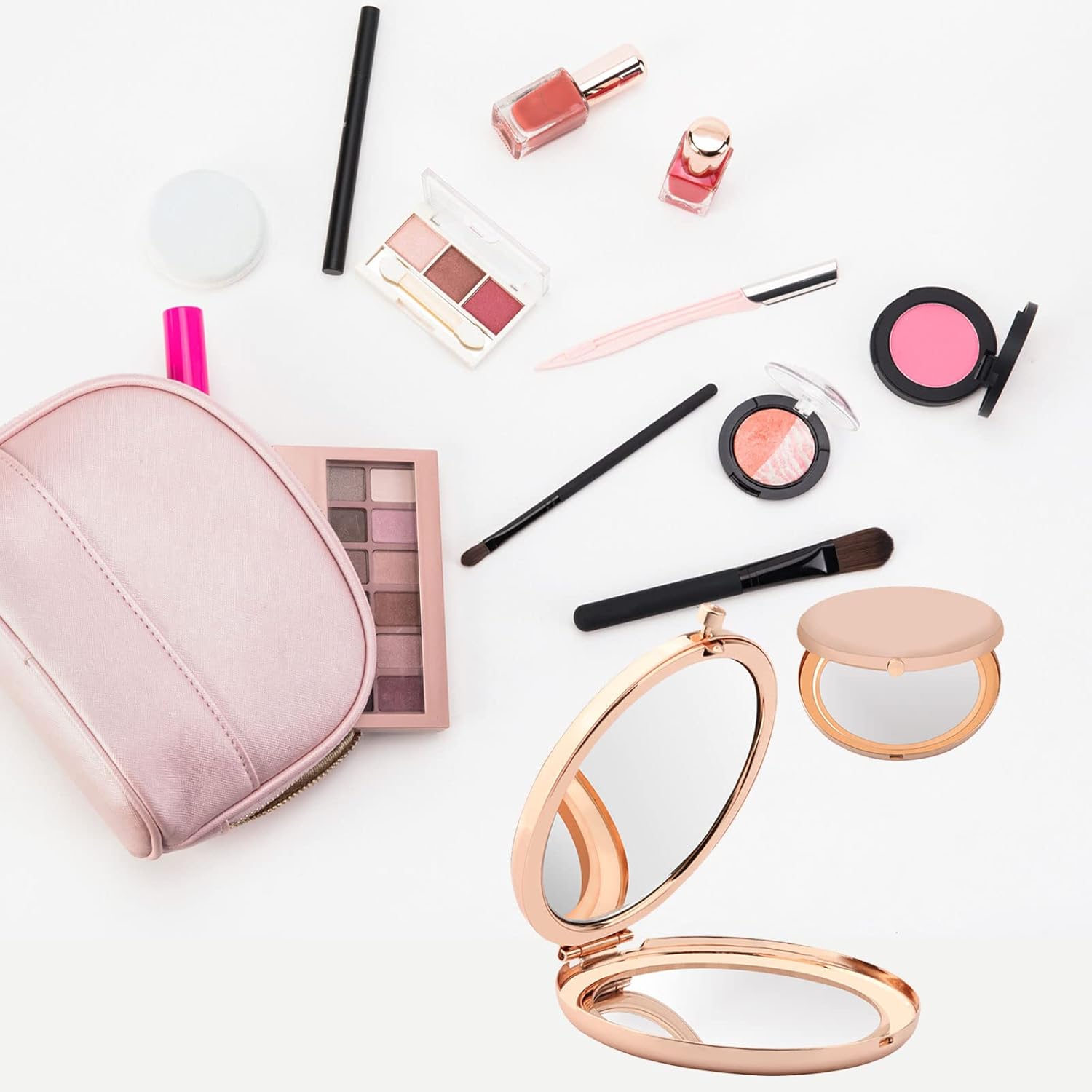 WSNANG Regalos de boda para mamá a mamá en mi día de boda, espejo de maquillaje para madre de la novia, regalo de recuerdo de boda (para mamá espejo)