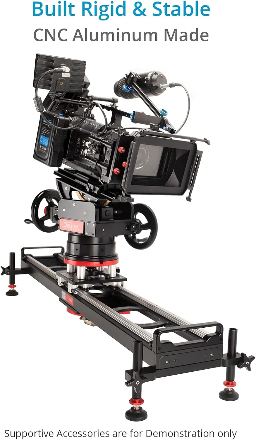 Proaim Mitchell Flyking Precision Slider de 3 pies para cámaras de video DSLR de hasta 154.3lbs154 libras. Movimientos panorámicos suaves de 360.