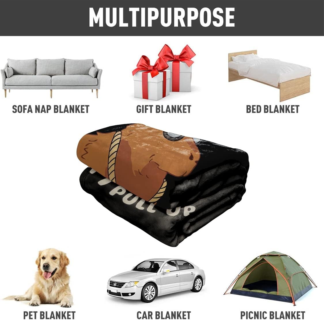 OK I – Manta Capybara de 50 x 60 pulgadas, suave y cálida, manta de forro polar Capybara, regalos para los amantes de Capybara