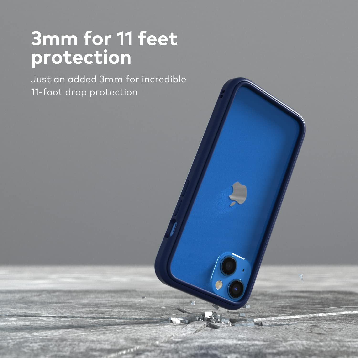 RhinoShield CrashGuard NX – Funda protectora de diseño delgado absorbente de golpes compatible con iPhone 1313 Pro, protección contra caídas de 11