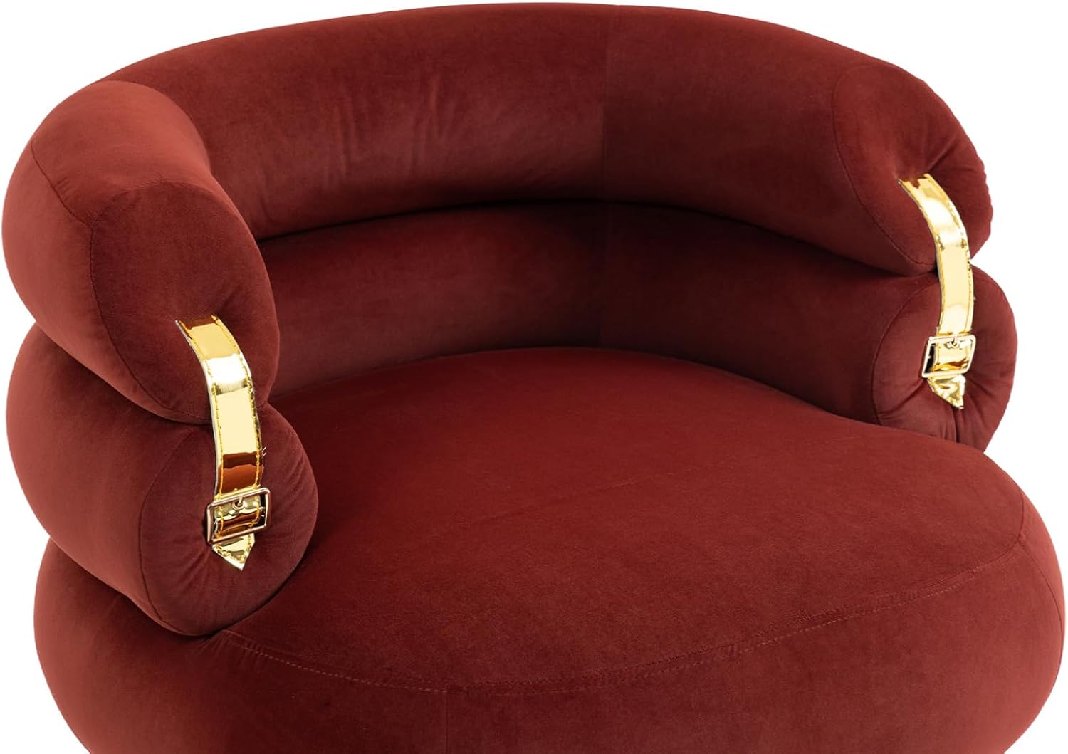 Silla decorativa de terciopelo con otomana, cómoda silla tapizada con patas de metal dorado, moderno sillón copetudo con reposapiés, para sala de