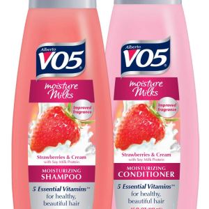 Alberto V05 Moisture Milks – Juego de champú y acondicionador hidratante con fresas y crema (12.5 onzas líquidas) por High Ridge Brands Co Alberto V05 Moisture Milks – Juego de champú y acondicionador hidratante con fresas y crema (12.5 onzas líquidas) por High Ridge Brands Co