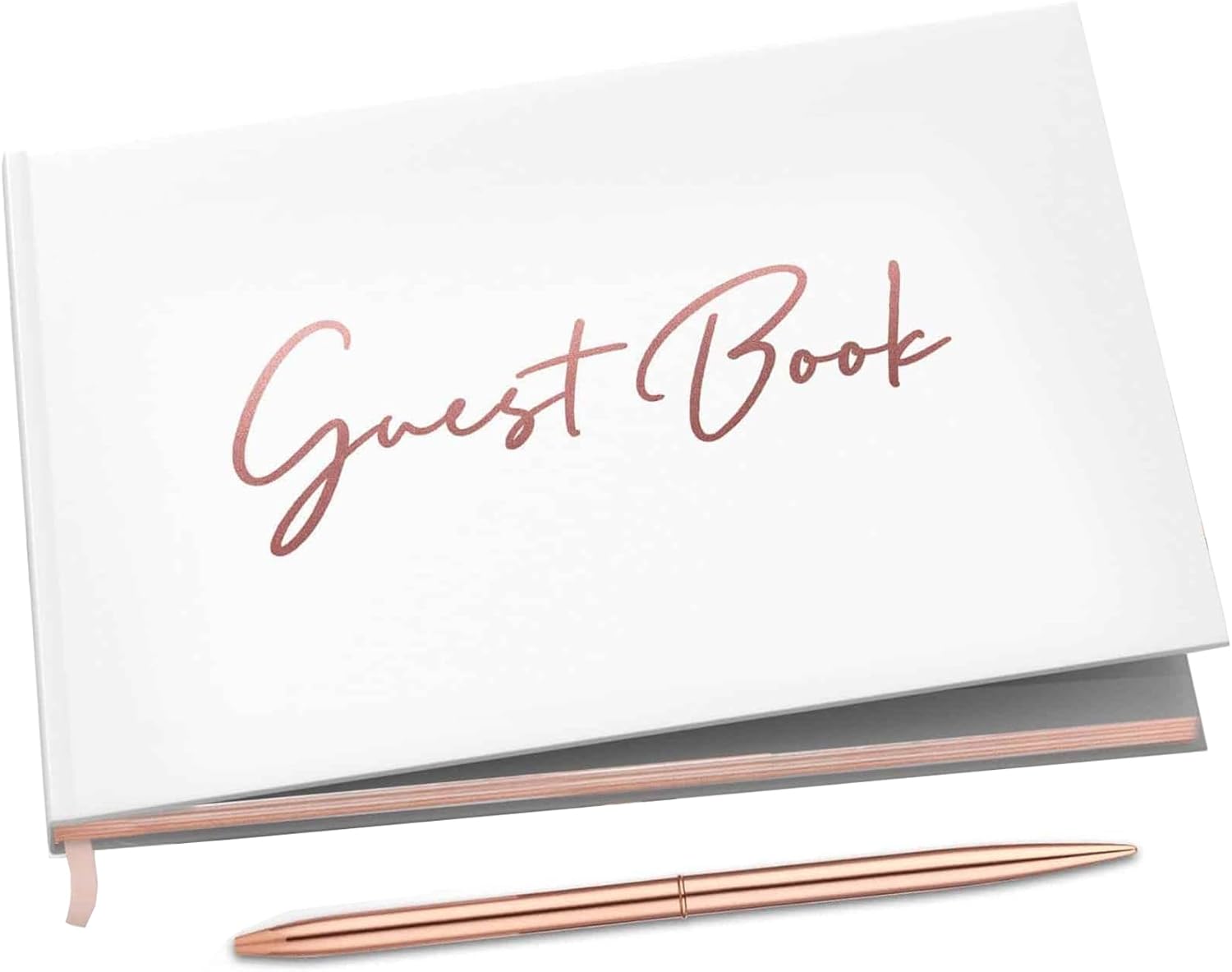 Libro de invitados de boda con bolígrafo, planificador de boda para inicio de sesión de invitados, decoraciones de cumpleaños 50, libros de votos