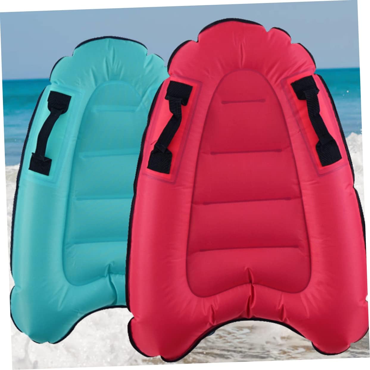 Kisangel 2pcs Swimming Pool Flating Row Float Lounge Beach Holiday Floating Row Inflatable Floating Row Beach