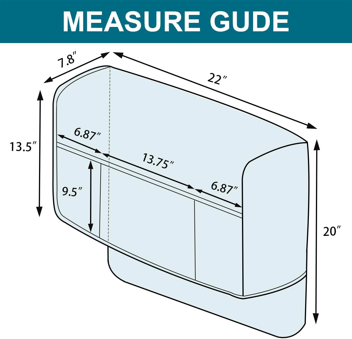 Turquoize Fundas impermeables para reposabrazos para sillas y sofás, fundas para reposabrazos de sofá con bolsillo lateral, protector de muebles