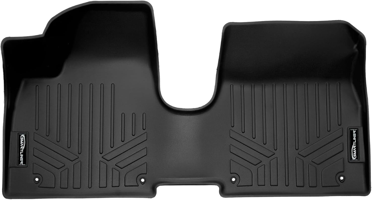 SMARTLINER Juego de alfombrillas y revestimiento de carga para todo tipo de clima, color negro, compatible con Hyundai IONIQ 5 2022-2024