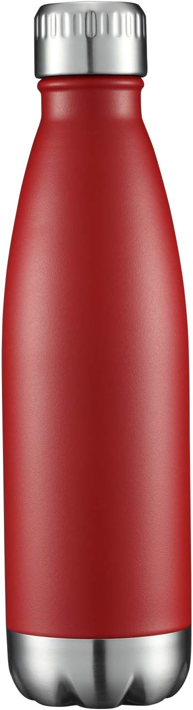 HASLE OUTFITTERS Termos aislados al vacío de doble pared de metal, 0.6 L, botella para agua, deportiva, de acero inoxidable, agua fría y caliente,