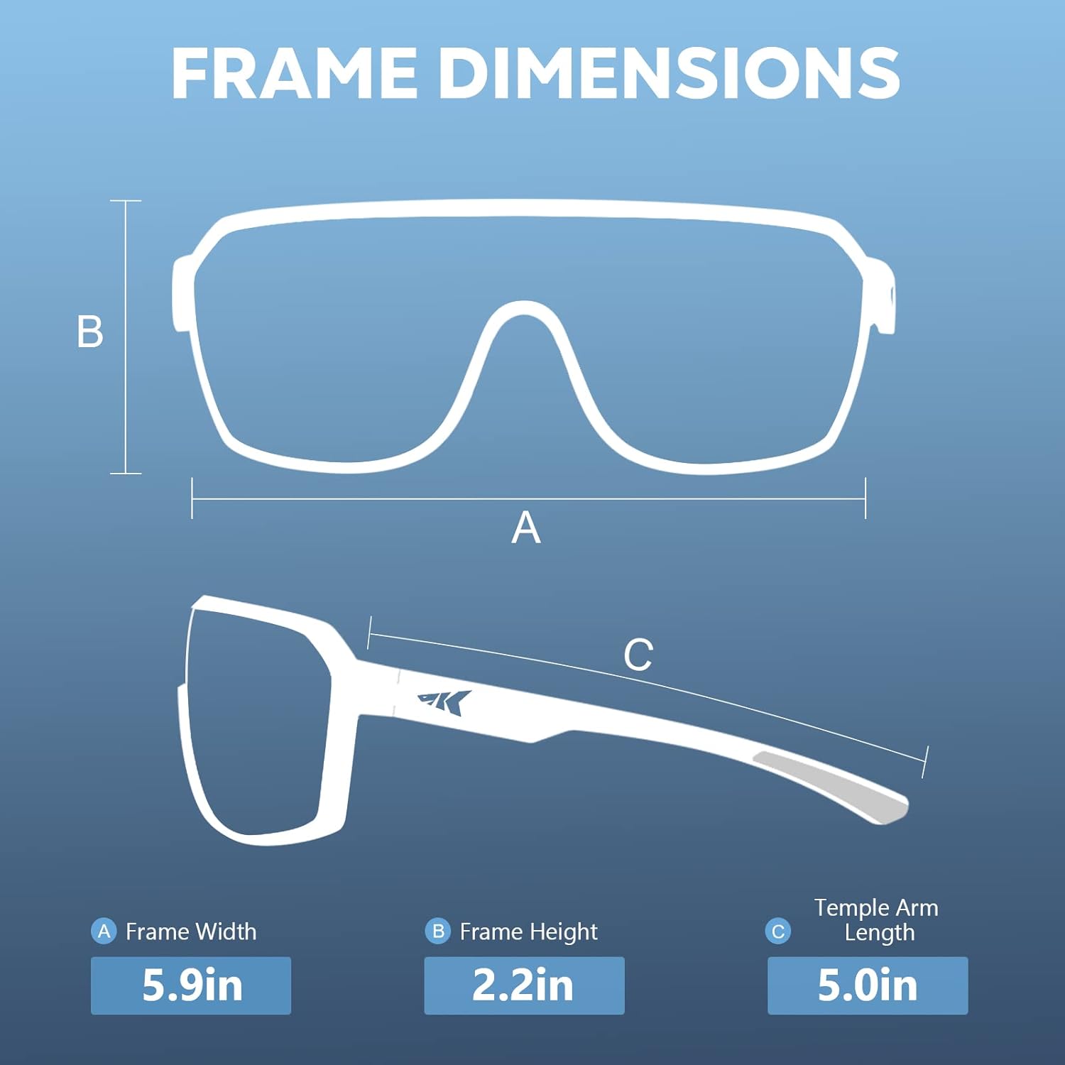 KastKing Gunnison – Gafas de sol deportivas polarizadas para hombres y mujeres, para béisbol, ciclismo, pesca, correr, protección UV