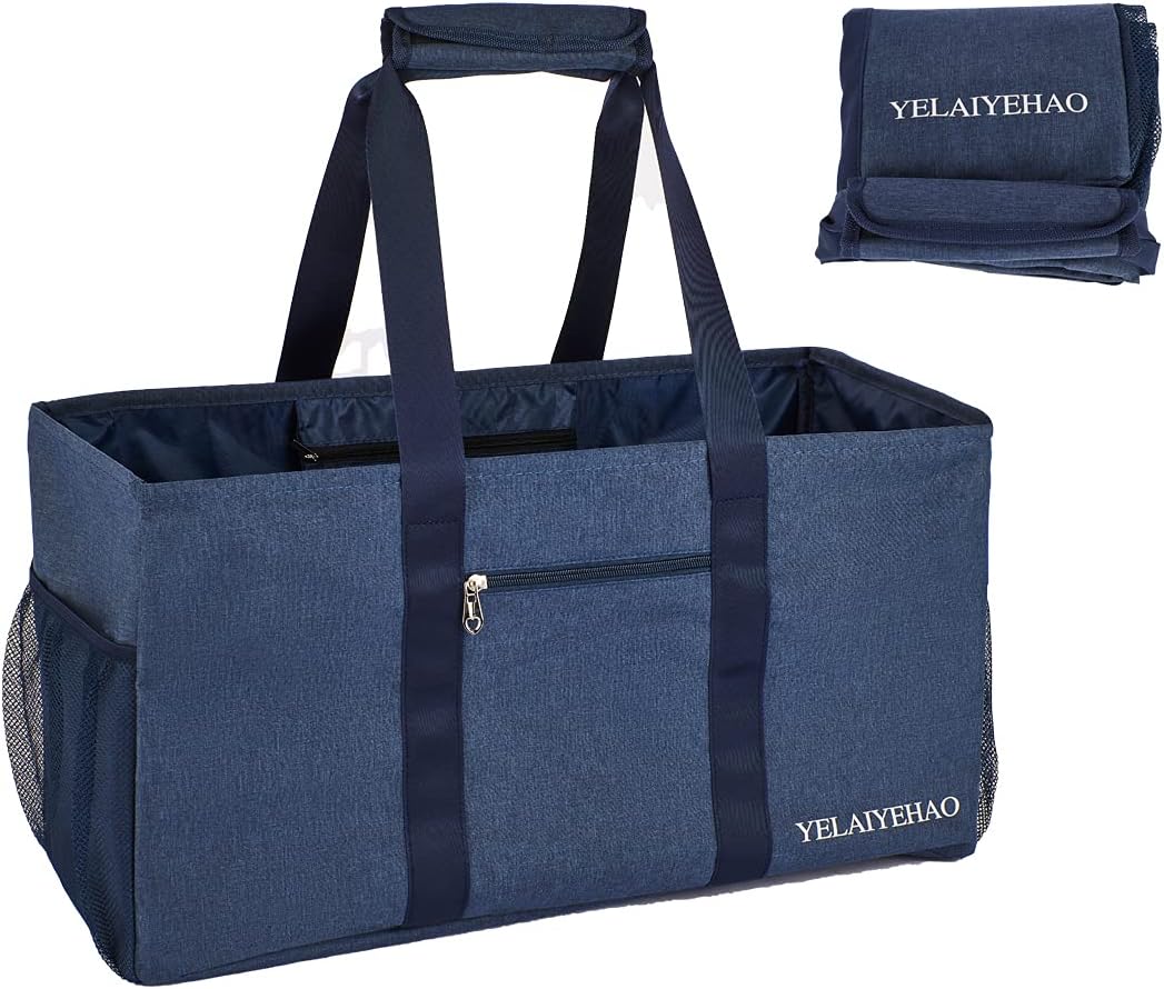 Bolsa grande de utilidad, plegable para almacenamiento, piscina, playa, compras, picnic, lavandería, gimnasio y equipaje