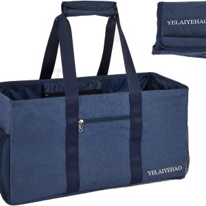 Bolsa grande de utilidad, plegable para almacenamiento, piscina, playa, compras, picnic, lavandería, gimnasio y equipaje Bolsa grande de utilidad, plegable para almacenamiento, piscina, playa, compras, picnic, lavandería, gimnasio y equipaje