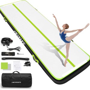 Hmtaolife Colchoneta de gimnasia con correa para el hombro, 6.610131620 pies de entrenamiento inflable para niños, piso grueso con bomba eléctrica, Hmtaolife Colchoneta de gimnasia con correa para el hombro, 6.610131620 pies de entrenamiento inflable para niños, piso grueso con bomba eléctrica,