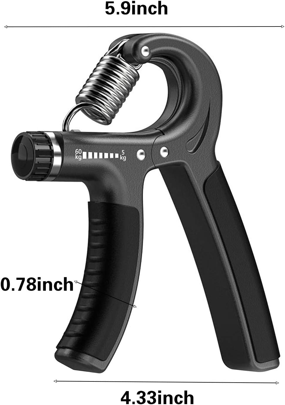 Longang Fortalecedor de agarre de mano con resistencia ajustable, fortalecedor de muñeca, agarre de antebrazo, exprimidor de entrenamiento de mano,