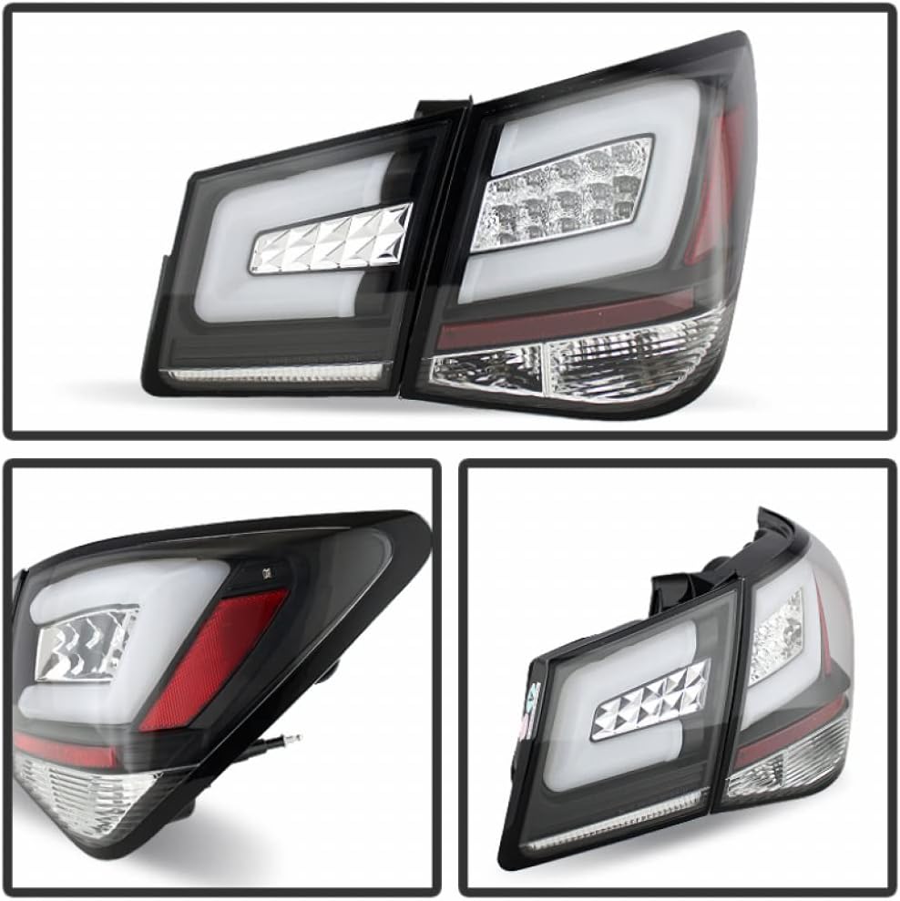 Spyder para Chevy Cruze 2011-2015 Luces traseras LED par barras de luz negras  5076595