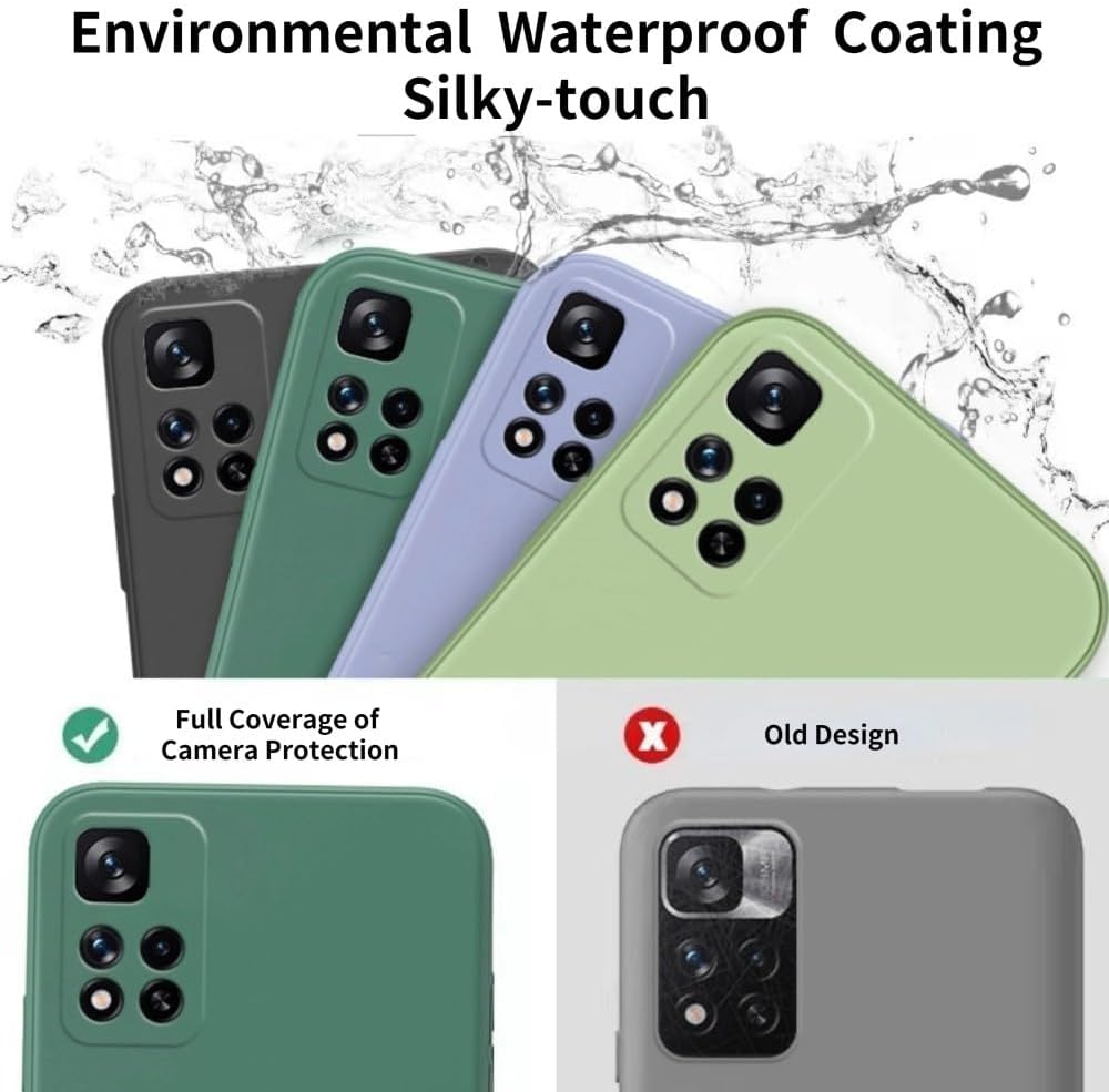 YUMESS Funda de teléfono de silicona líquida para Xiaomi para Redmi Note 10 10C 11 10S 11S 9 Mi 11i 12 10T 11T Poco F3 X3 Pro Lite 5G NE cubierta,