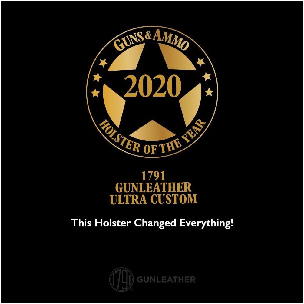 1791 GUNLEATHER Funda de cuero ultra personalizada para Sig P226, S&W MP Shield, Glock 19, Ruger SR9 y marcos similares – Funda IWB CCW – Funda de
