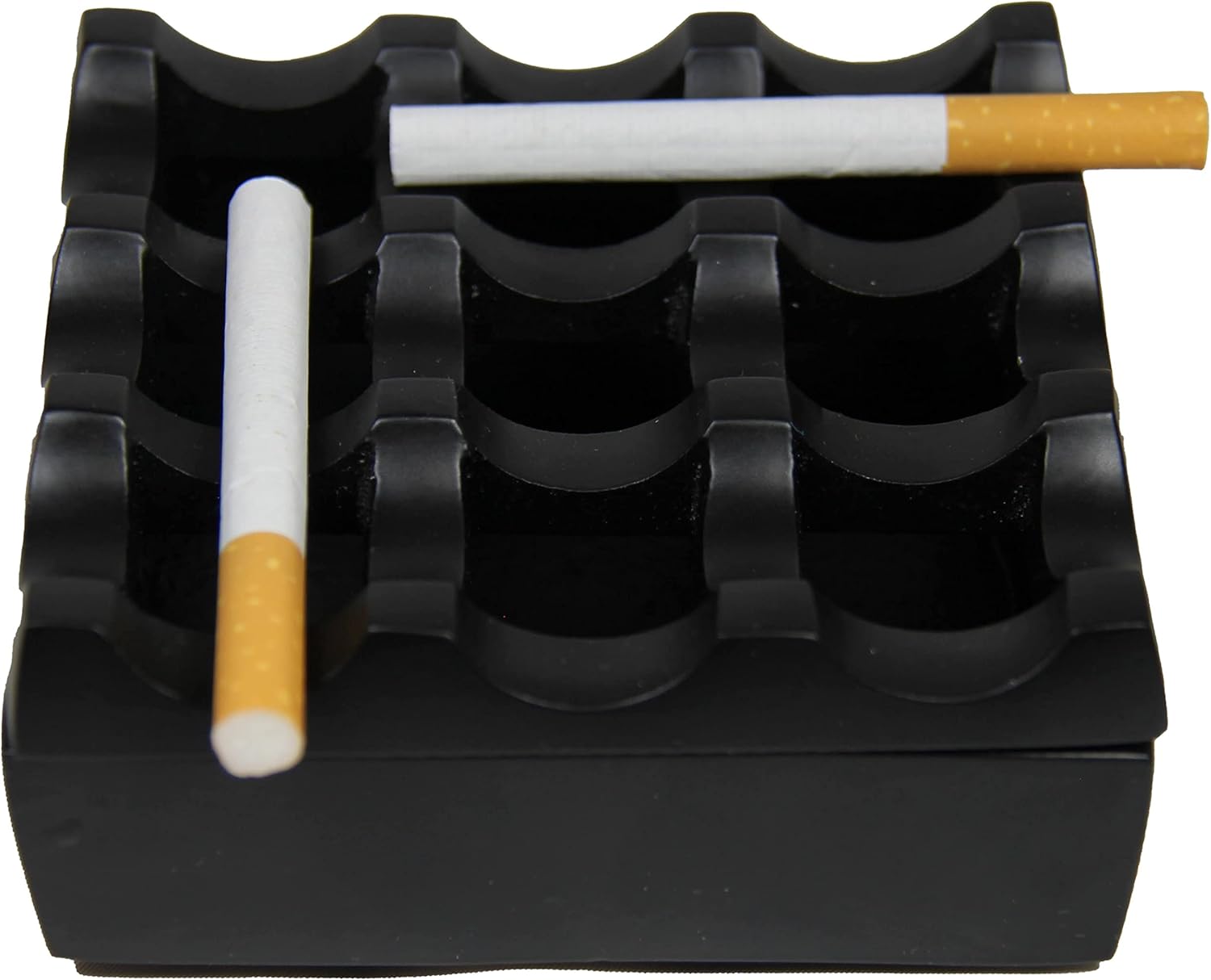 Cenicero hecho de metal de aluminio, resistente al viento, bandeja de ceniza para puros pequeños, cigarrillos, cenicero de cigarrillos, 9