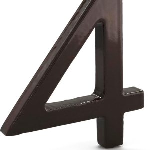 Montague Metal Products, MHN-08-F-RB1-4, Números de casa de dirección flotantes modernos de aluminio cepillado sólido, 8 pulgadas, bronce romano con Montague Metal Products, MHN-08-F-RB1-4, Números de casa de dirección flotantes modernos de aluminio cepillado sólido, 8 pulgadas, bronce romano con