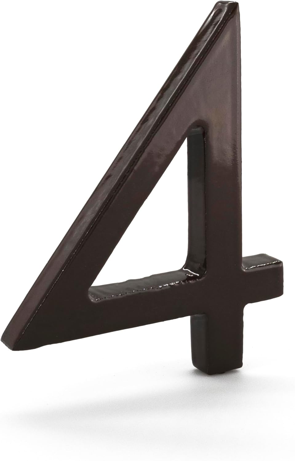Montague Metal Products, MHN-08-F-RB1-4, Números de casa de dirección flotantes modernos de aluminio cepillado sólido, 8 pulgadas, bronce romano con
