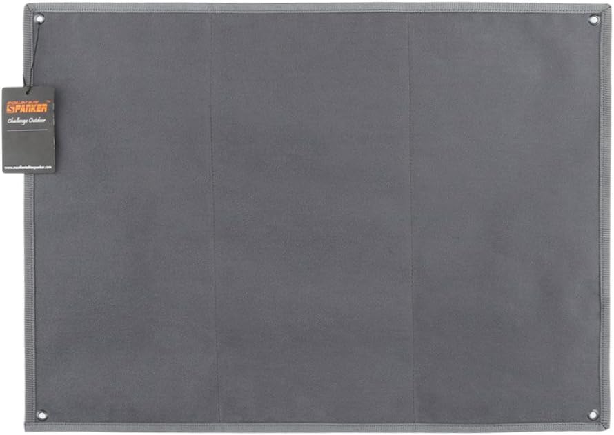 EXCELLENT ELITE SPANKER Tablero de exhibición de parches tácticos, panel de soporte militar plegable (gris, mediano)