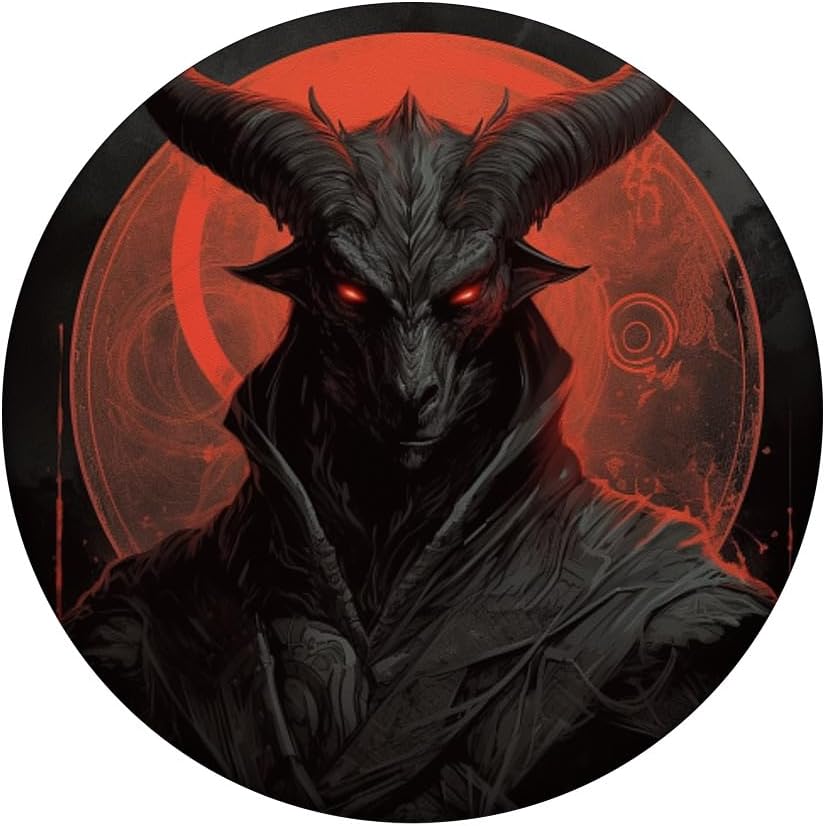 PopSockets de luna oculta satánica Baphomet PopSockets Standard PopGrip