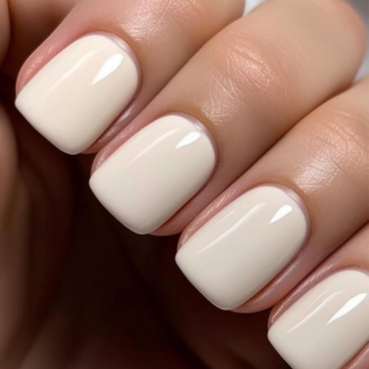 Modelones 30 uñas postizas a presión, uñas postizas cuadradas cortas, kit de uñas reutilizables con pestañas adhesivas de pegamento de uñas, mini