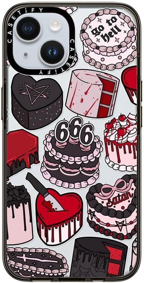 CASETiFY Chiara LB Art – Funda compacta para iPhone 15, 2 veces probada contra caídas de grado militar, protección contra caídas de 4 pies, color
