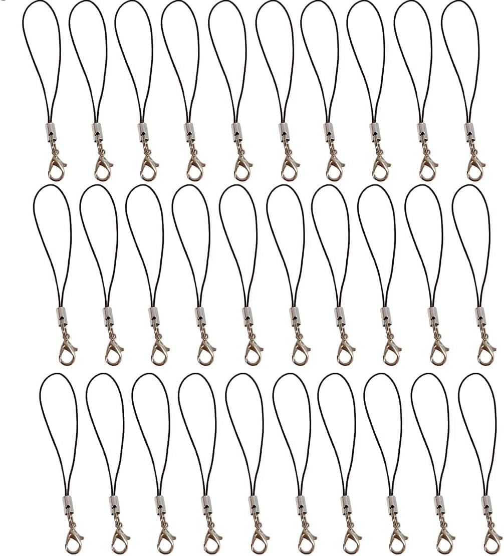 30 cordones para mochila para teléfono celular, cierre de langosta para mochila, broche de hebilla, cuerda de correa para teléfono celular, cadena