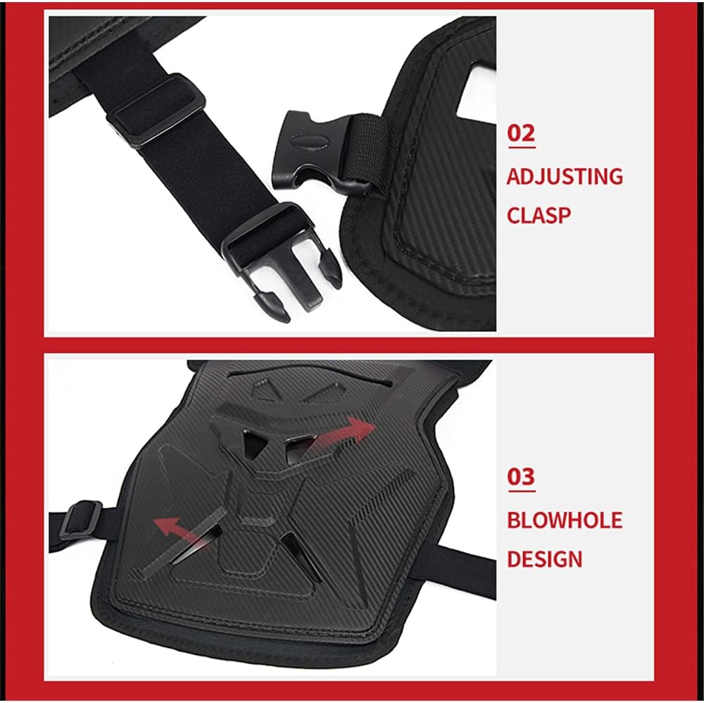 DUHAN Chaleco de armadura para motocicleta, protección de motocicleta, protector de espalda, chaleco de carreras de motocross, equipo de protección