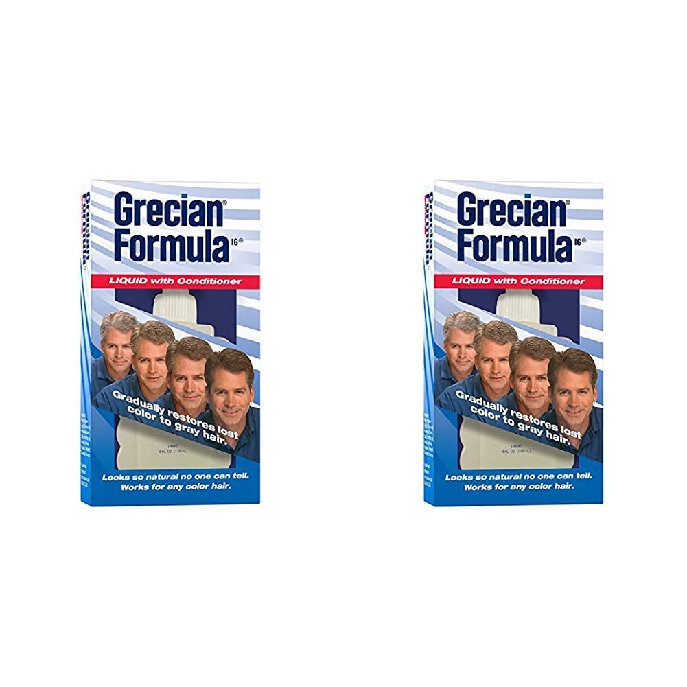 Grecian Formula líquida con acondicionador, 4 onzas (paquete de 2)