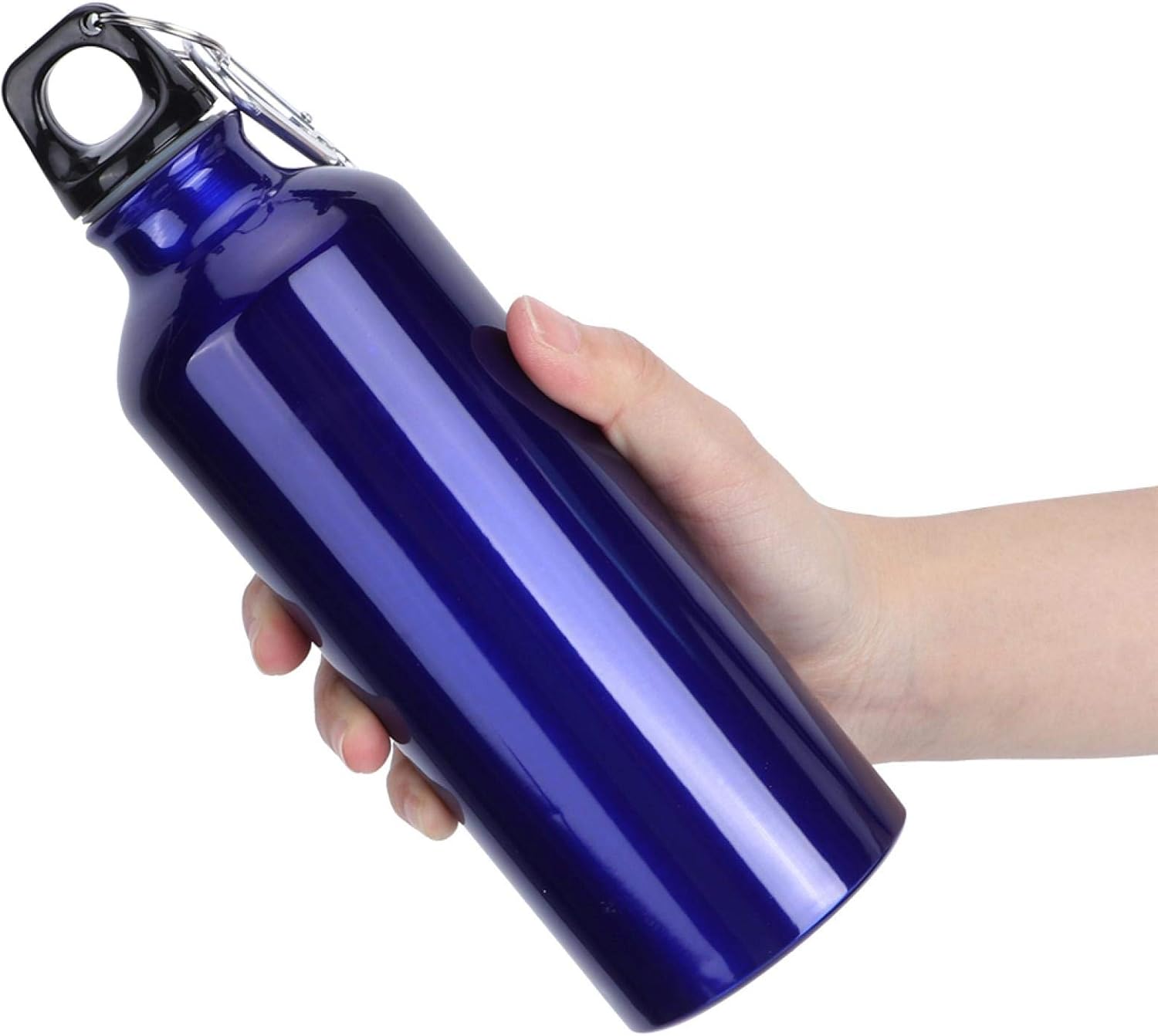MAVIS LAVEN Botella de agua deportiva de 16.9 fl oz25.4 fl oz, botella de agua de aluminio de gran capacidad para gimnasio, fitness, ciclismo,