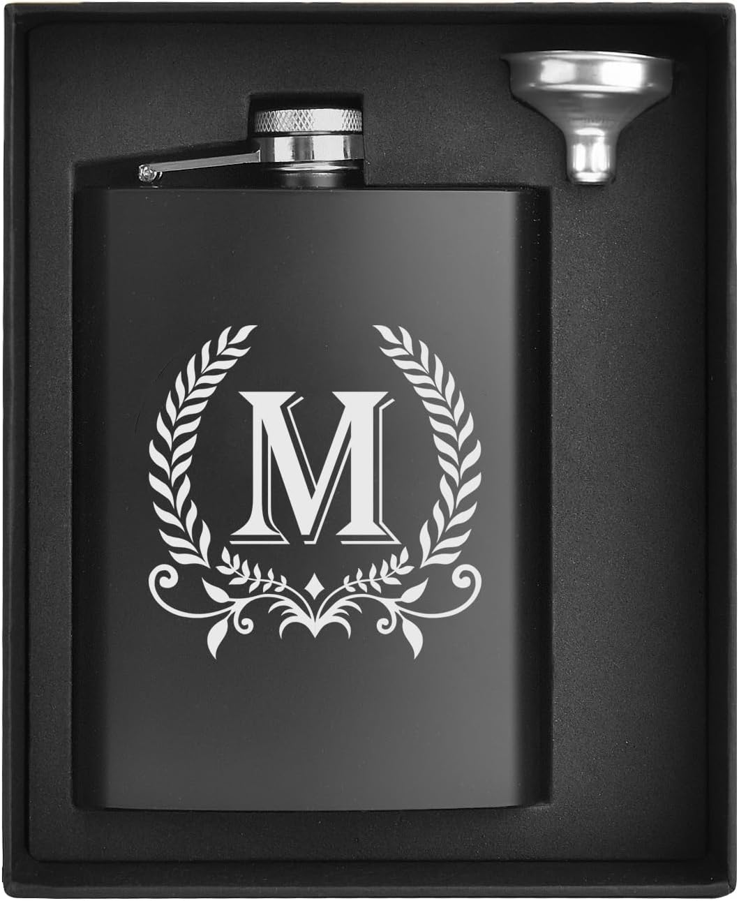 ELEGANTPARK Regalos personalizados para hombres, padrinos de boda, regalos iniciales con monograma para hermano, novio, boda, cumpleaños, Navidad,